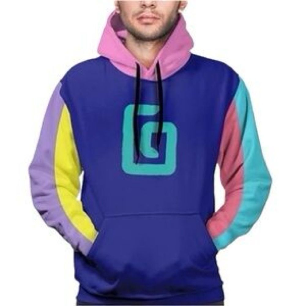 Karl Jacob’s 2021 Limited Edition Colorblock Hoodie Unisex Purple Size XL